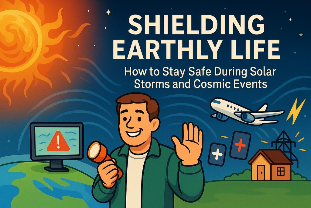 Shielding Earthly Life: How to Stay Safe During Solar Storms and Cosmic Events