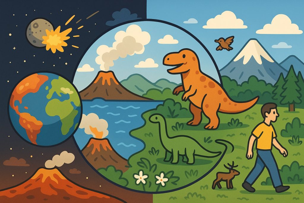 The History of Planet Earth: From Fiery Origins to a Living World