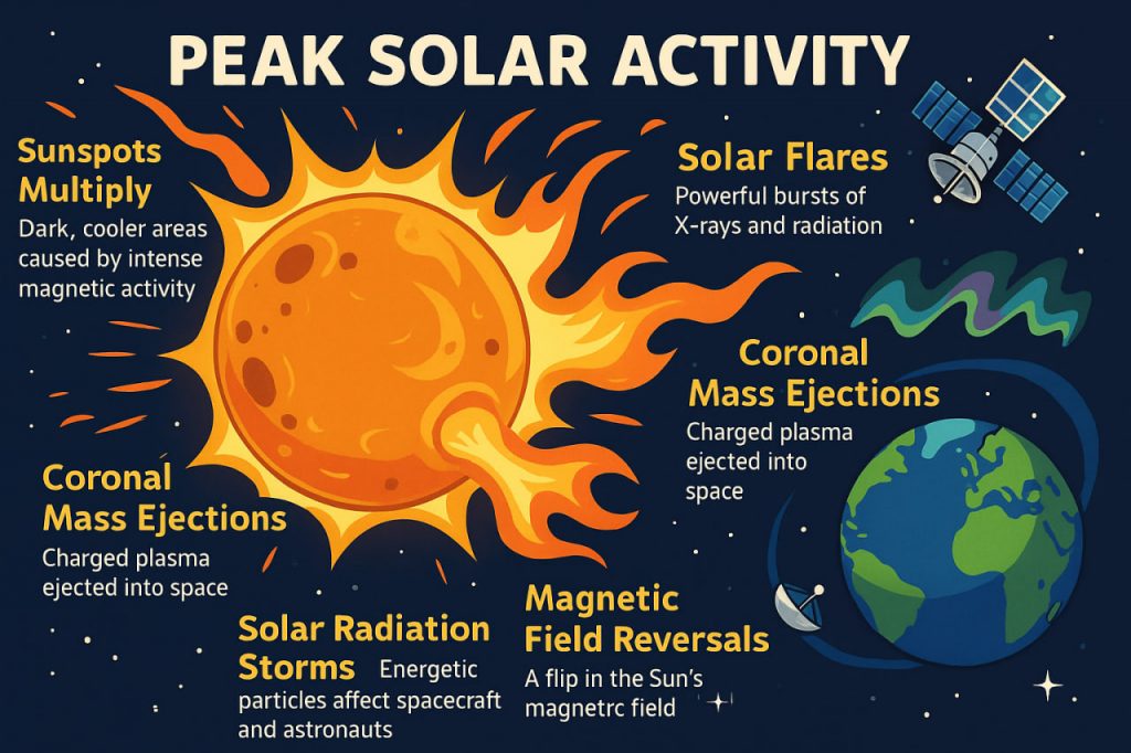 What Happens to the Sun During Peak Solar Activity?