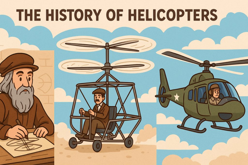 The History of Helicopters: From Leonardo’s Sketches to Modern Aviation
