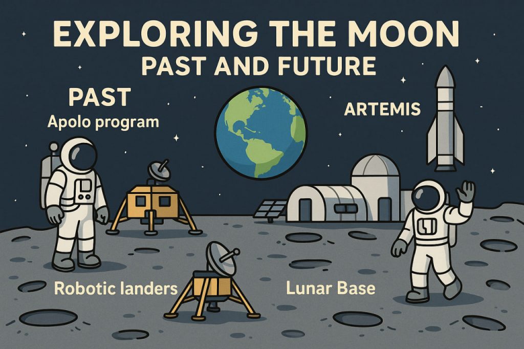 Moon Exploration: Past Achievements and Future Frontiers