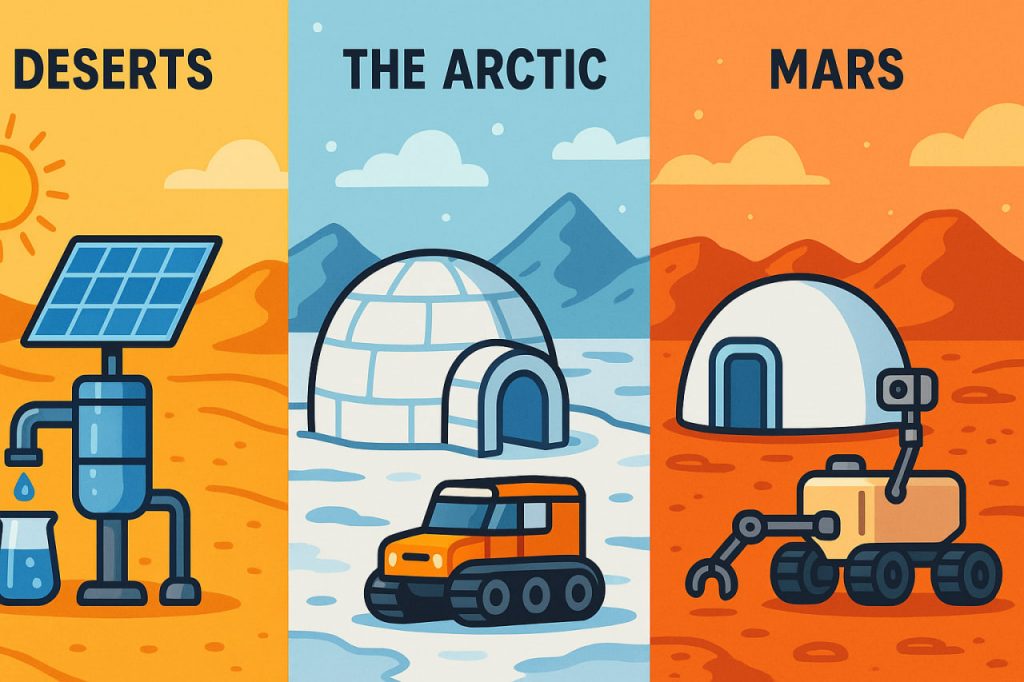 Technologies in Extreme Conditions: Deserts, the Arctic, and Mars
