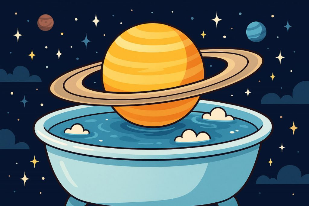 Why Saturn Is the Lightest Gas Giant