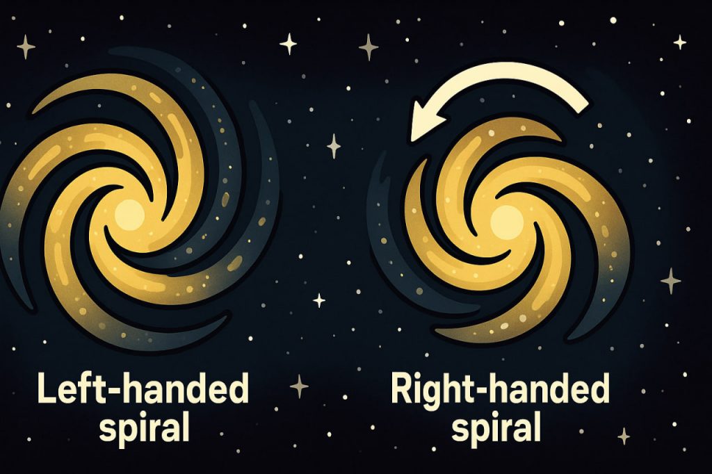 Do All Moving Objects in the Universe Follow a Left-Handed or Right-Handed Spiral?