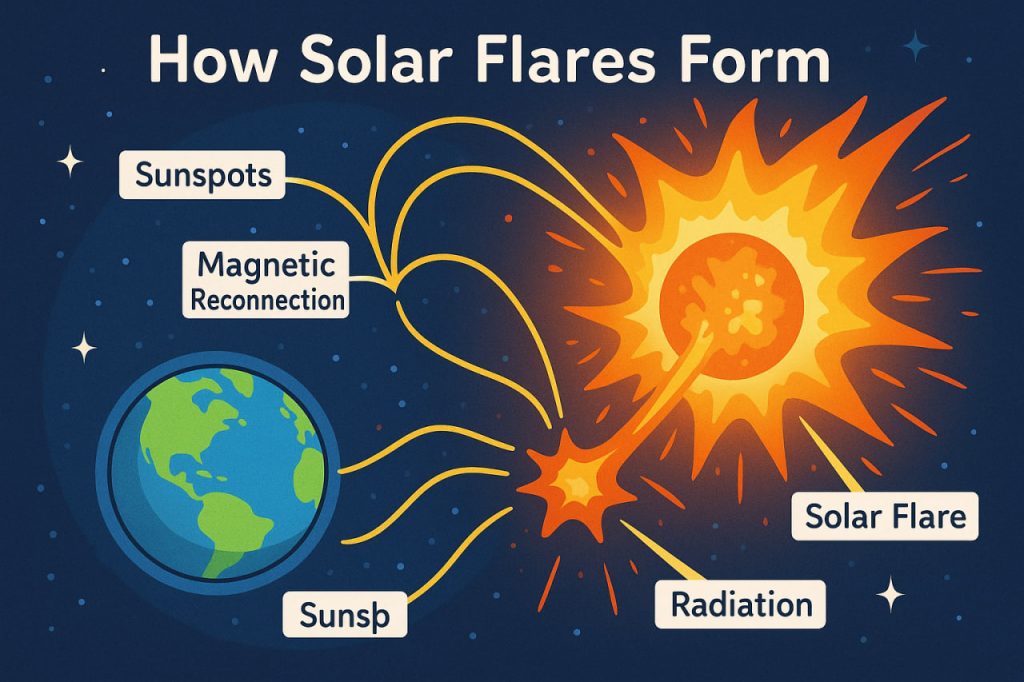 How Solar Flares Form: The Explosions on the Sun