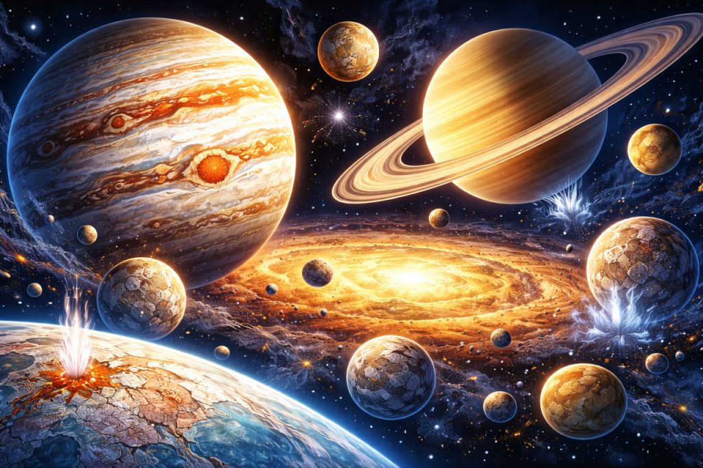 Jupiter and Saturn: The Formation History of Their Moons
