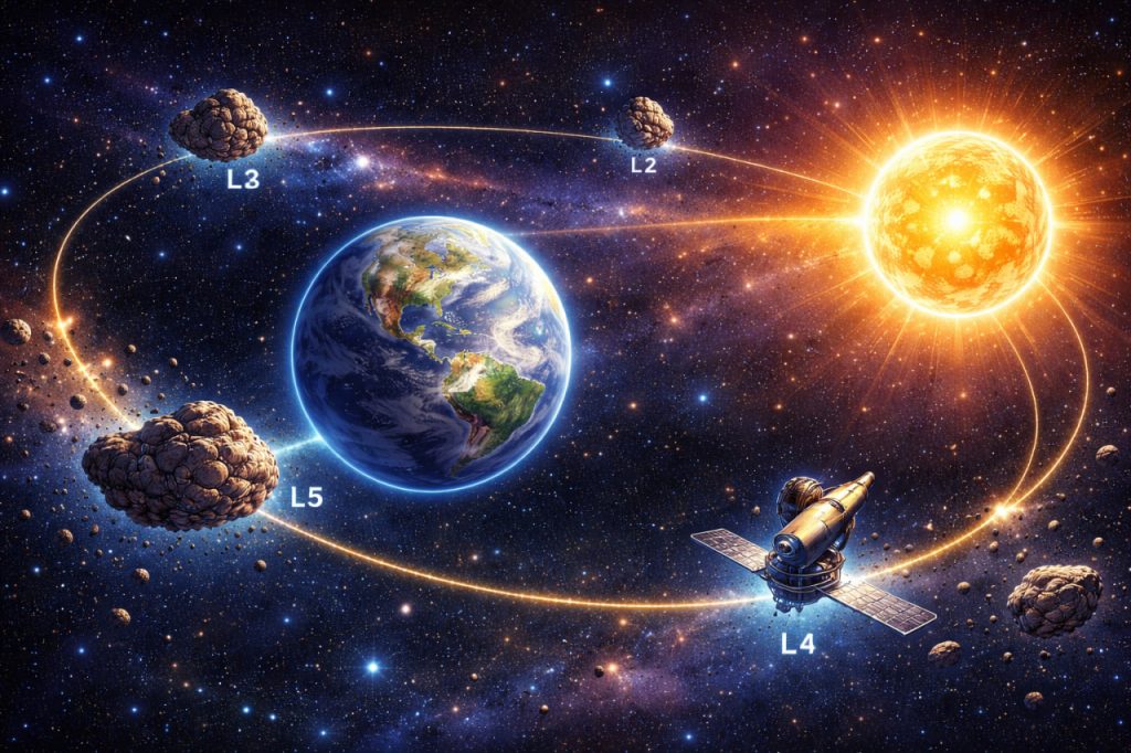 Lagrange Points: Where Gravity Finds Perfect Balance