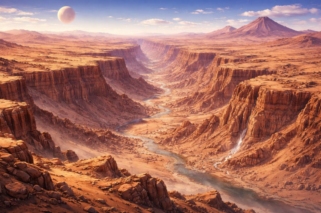 Valles Marineris on Mars: The Giant Canyon of Another World