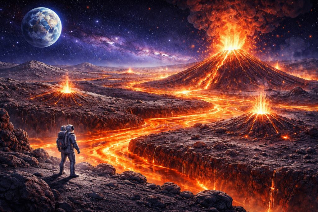 Volcanism on the Moon: Evidence of an Ancient Fire