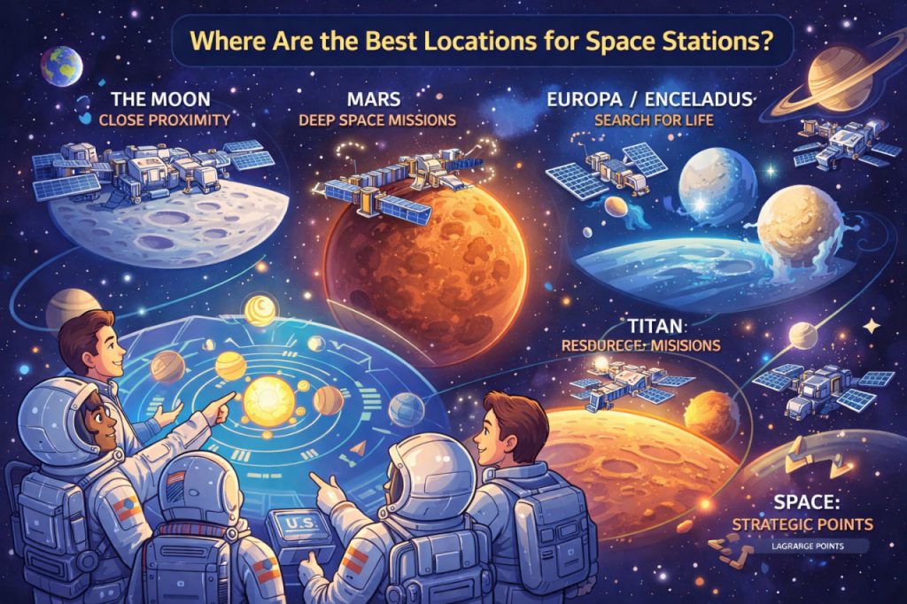 Space Stations Beyond Earth: Which Planets and Moons Are the Most Promising?