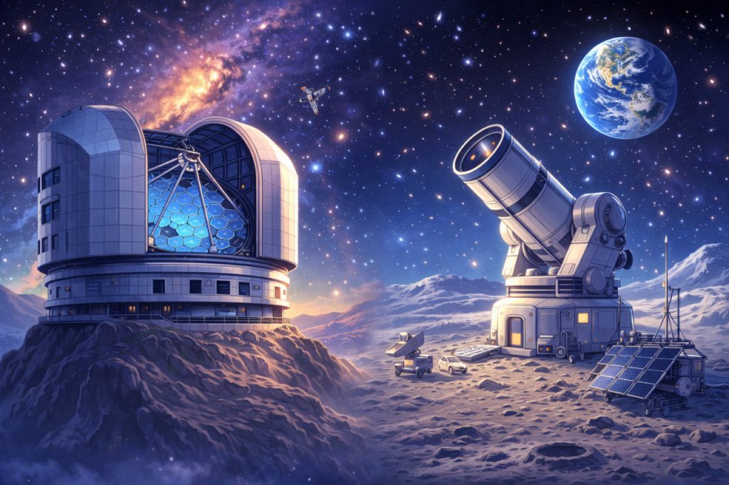 Telescopes of the Future: Extremely Large Telescopes and Lunar Observatories