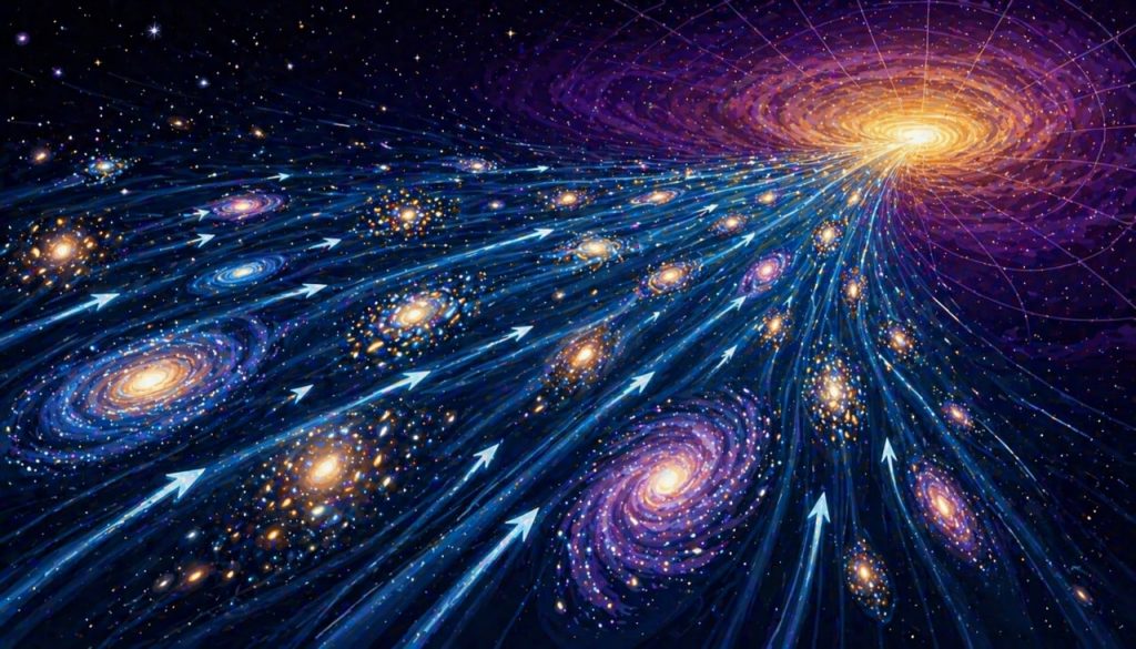 Dark Flow: Why Galaxies Seem to Move in One Direction