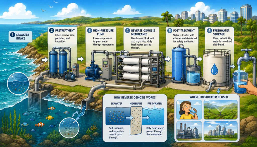 Water Desalination: How Humans Turn Seawater Into Drinking Water