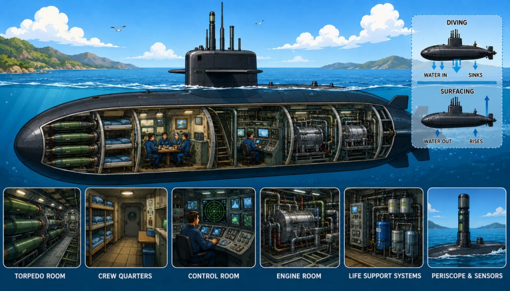 How a Submarine Works: The Technology Behind Underwater Giants