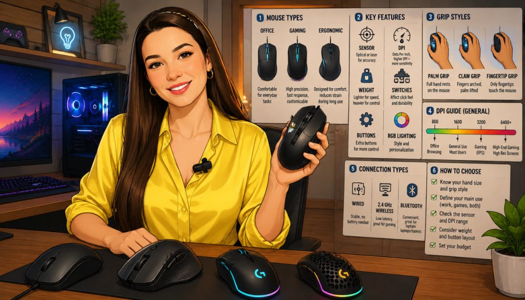 Modern Computer Mice: How to Choose the Right One for Work, Gaming, and Comfort