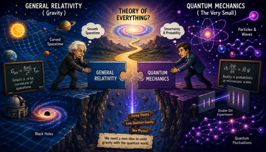 Theory of Everything: Why Gravity Refuses to Get Along with Quantum Physics