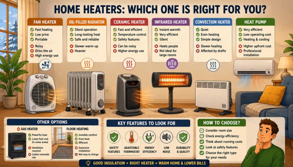 Home Heaters: Which Type Should You Choose?