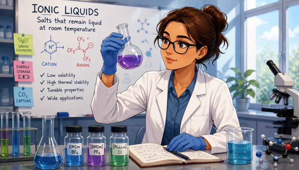 Ionic Liquids: The Salts That Remain Liquid at Room Temperature