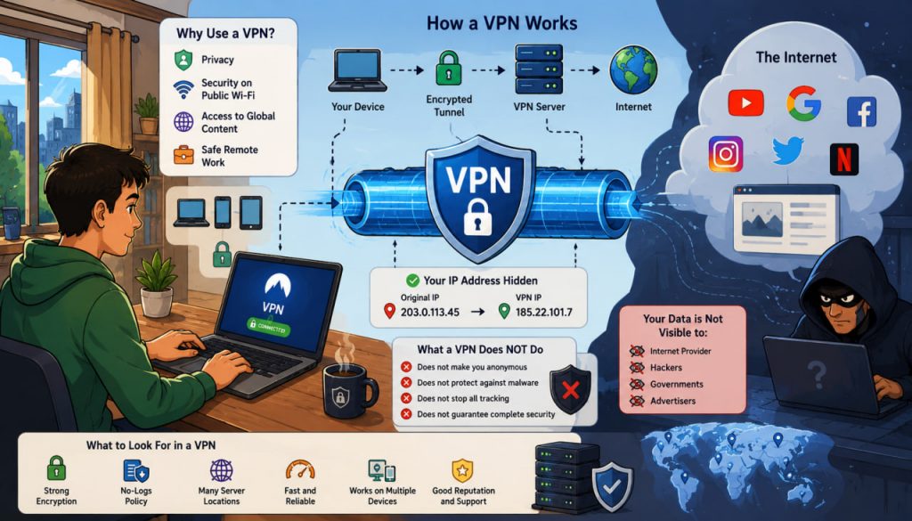 VPN Explained: What It Is, How It Works, and Which Type to Choose