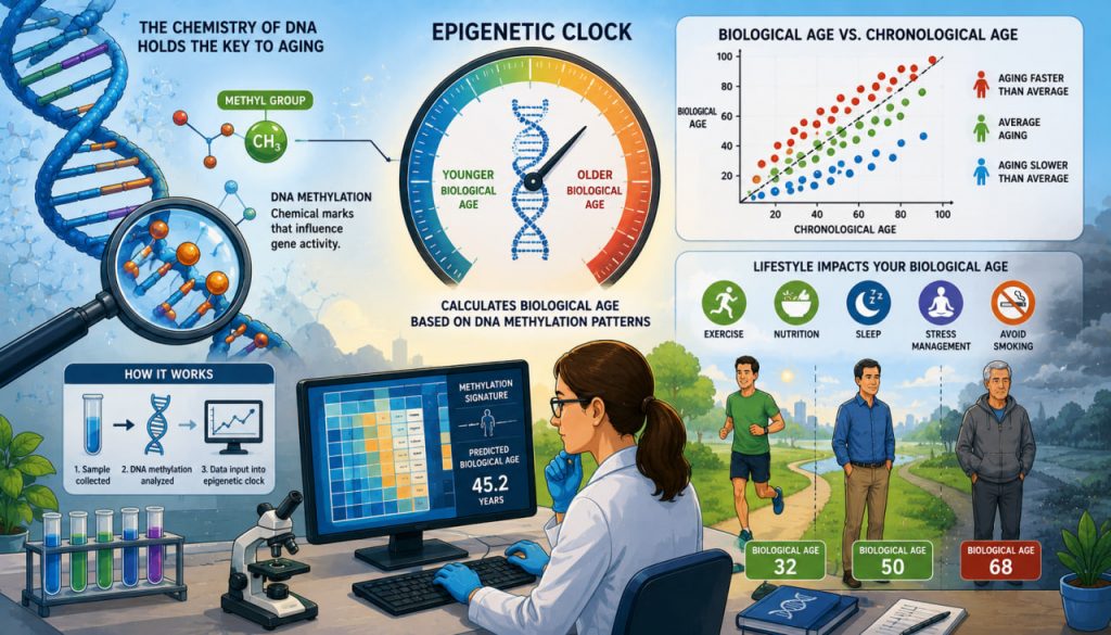 Epigenetic Clocks: How the Chemistry of DNA Reveals Biological Age