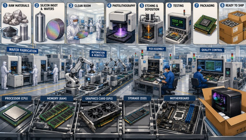 How Modern Computer Components Are Made: A Visit to the Factory