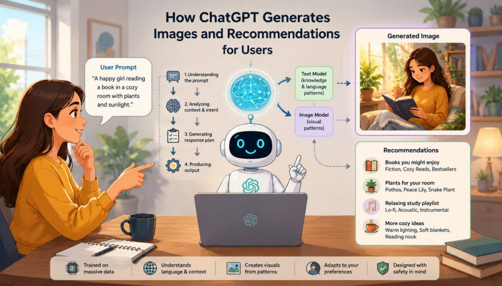How ChatGPT Generates Images and Recommendations for Users