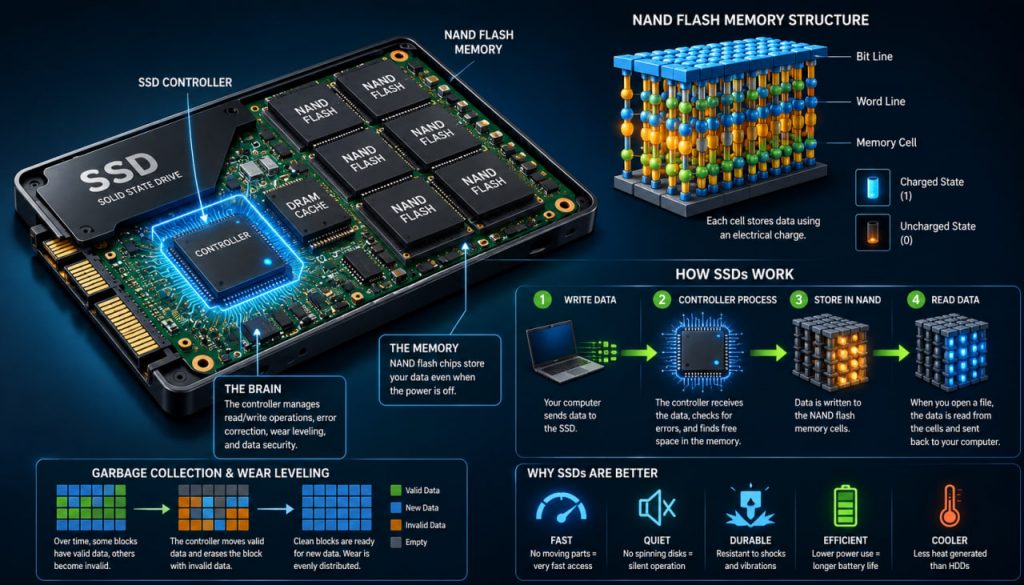 How SSDs Work: The Technology Behind Fast Modern Storage