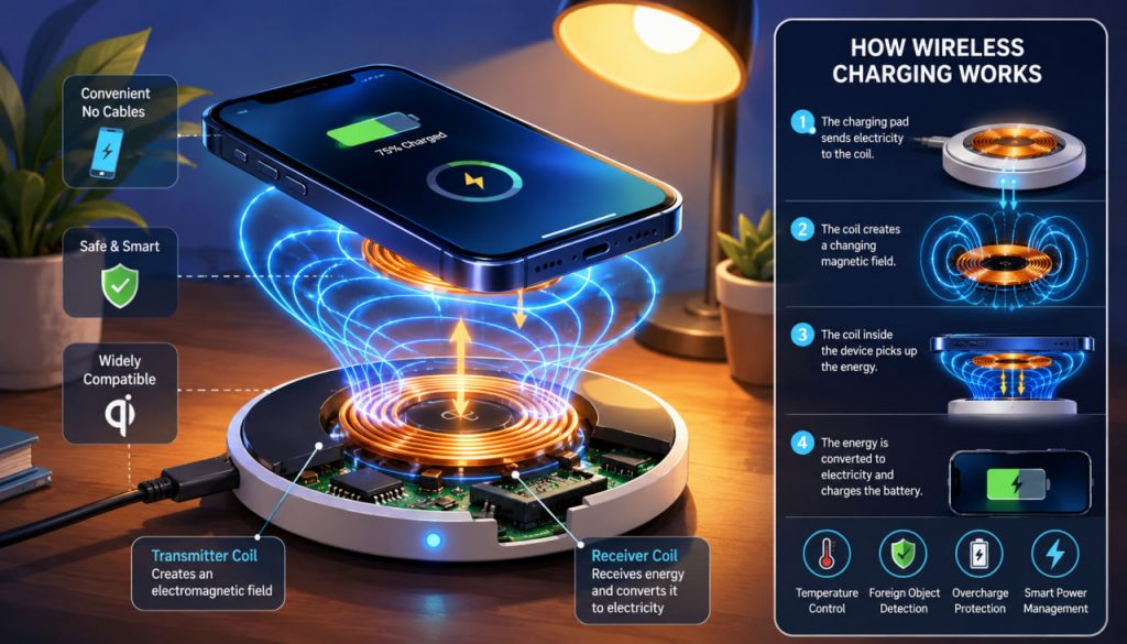 Wireless Charging: The Inductive “Magic” That Powers Your Phone Without a Cable