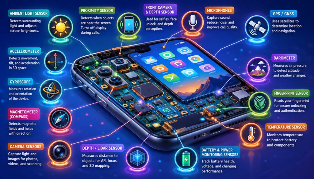 What Sensors Are Inside a Smartphone? The Hidden Technology That Makes Your Phone Smart