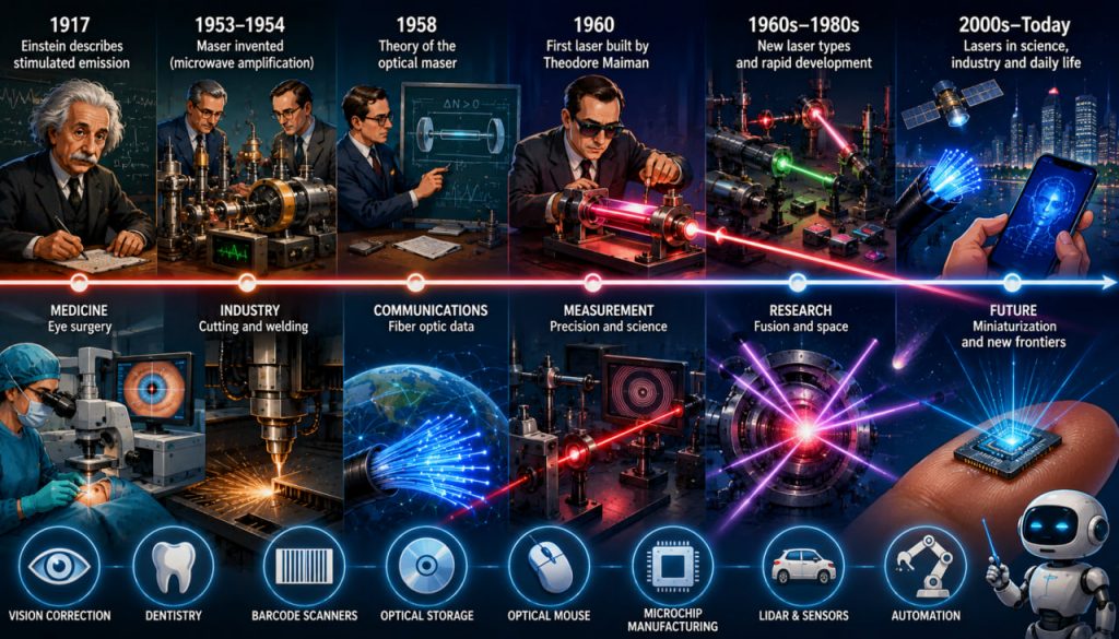 The Laser: From Its Invention to the Modern World