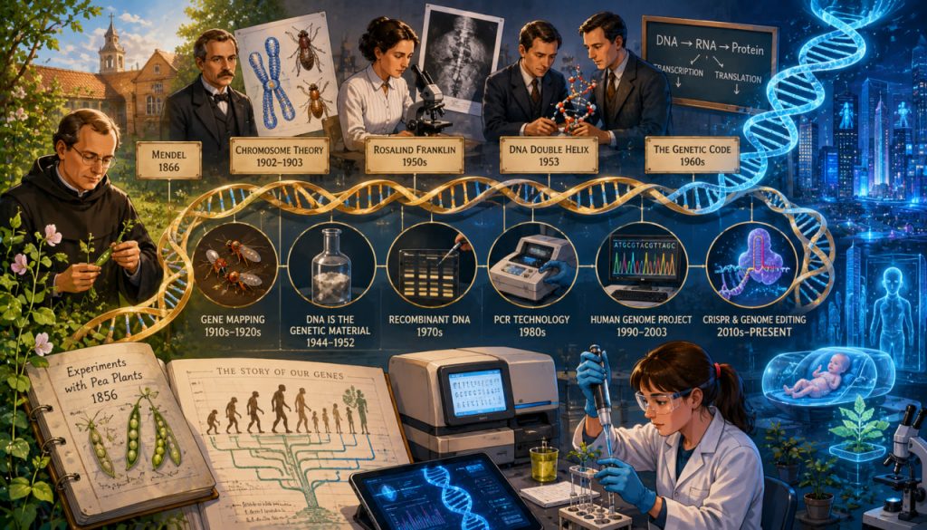 The History of Genetics: From Mendel’s Peas to Genome Editing