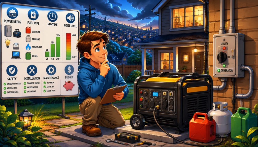 How to Choose a Generator for Frequent and Long Power Outages