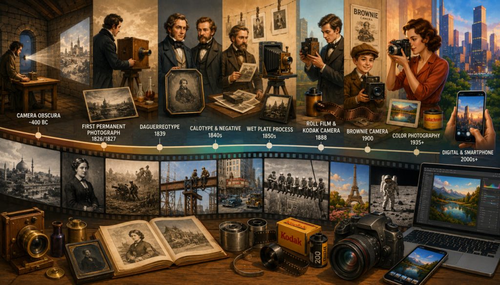 The History of Photography: From Camera Obscura to Smartphone Images