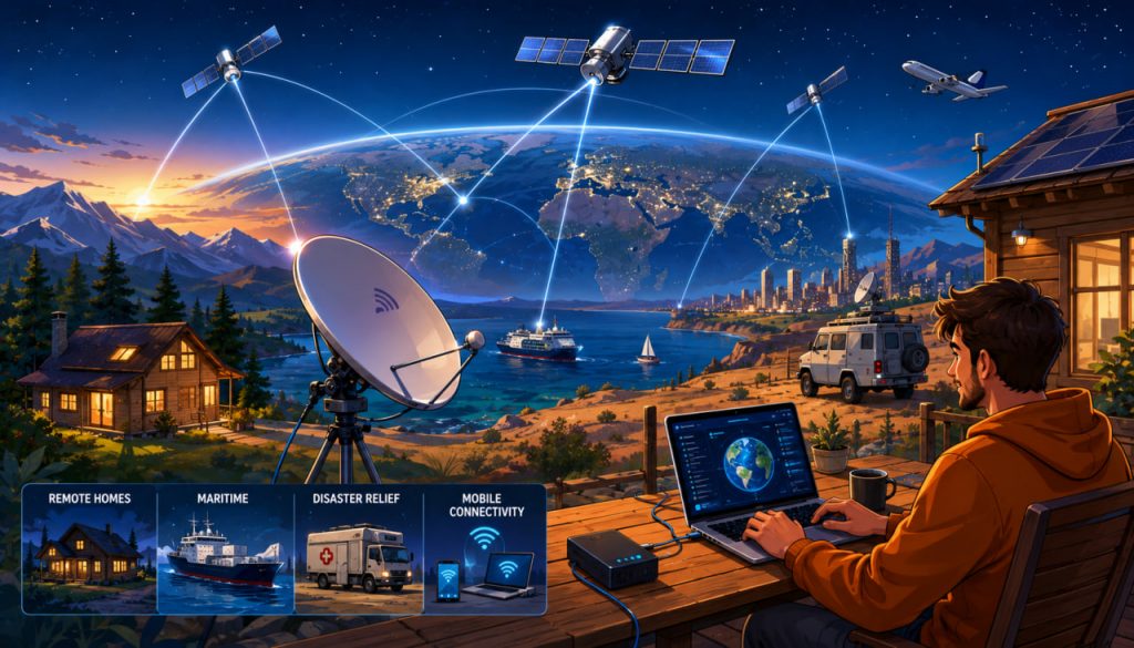 Satellite Internet: How It Works, Types, Advantages, and Limitations