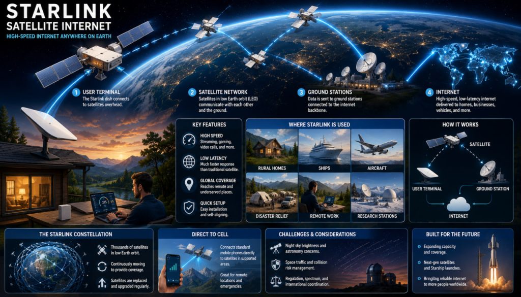 Starlink Explained: How SpaceX’s Satellite Internet Works and Why It Matters