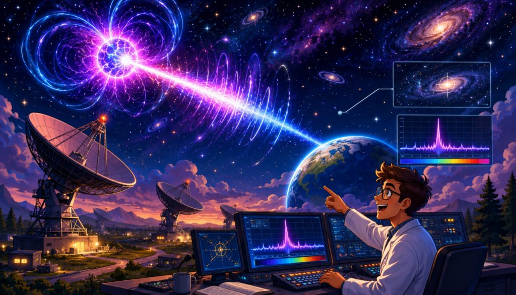Fast Radio Bursts: Who Sends the Most Powerful Radio Signals from Other Galaxies?