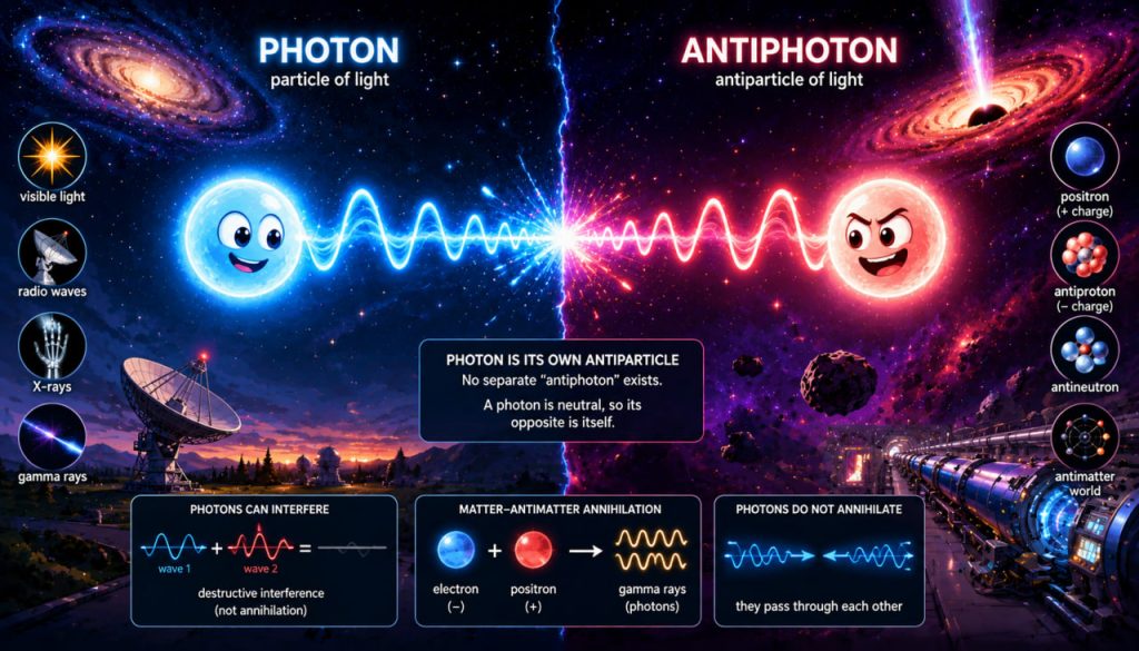 Antiphotons: Do Particles Opposite to Light Really Exist?