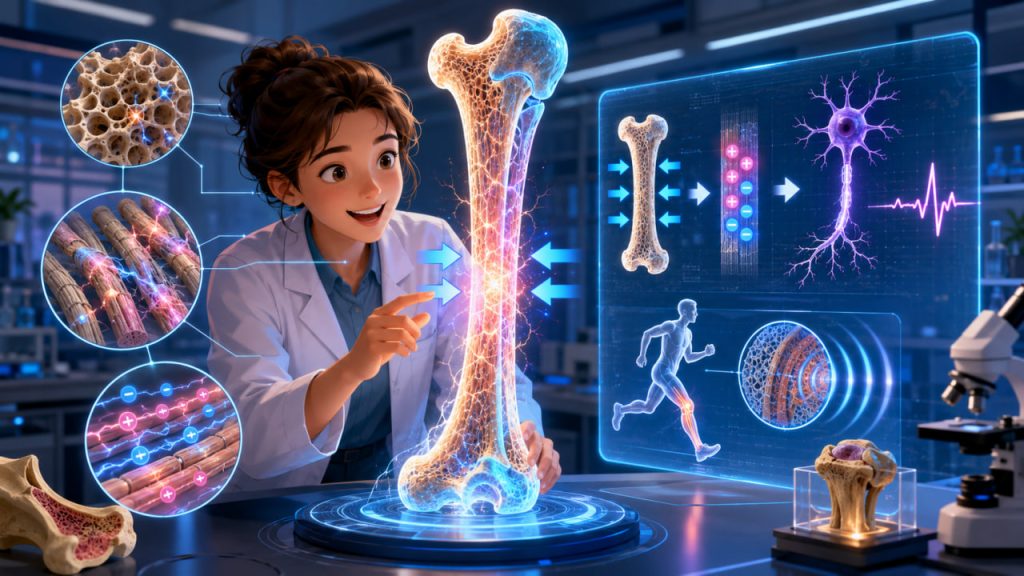The Piezoelectric Effect in Living Tissues: How Bones Generate Electric Signals Under Stress