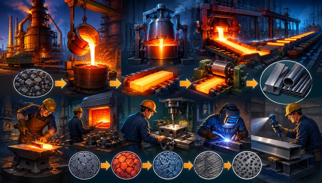 Steel and Its Processing Methods: How One of the World’s Most Important Materials Is Made and Improved