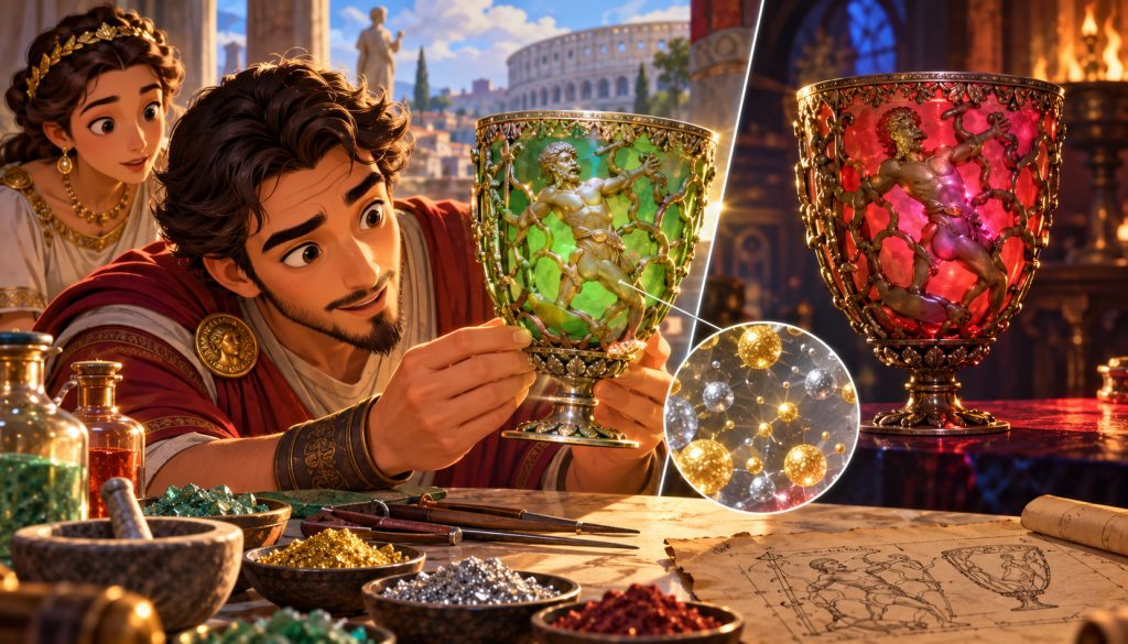 The Lycurgus Cup: Ancient Roman “Nanotechnology” Hidden in Colored Glass